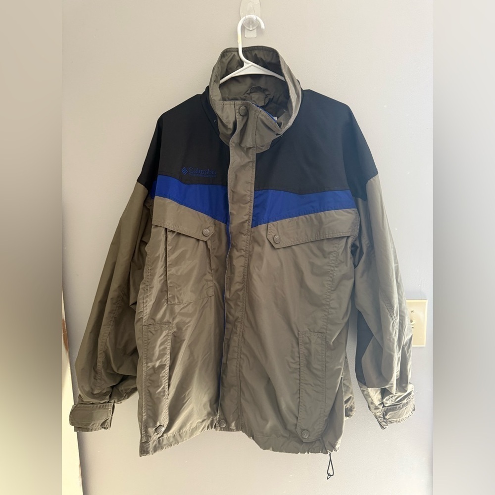 Columbia Sportswear Interchange Jacket Coat Men’s SZ L Heavyweight Removable